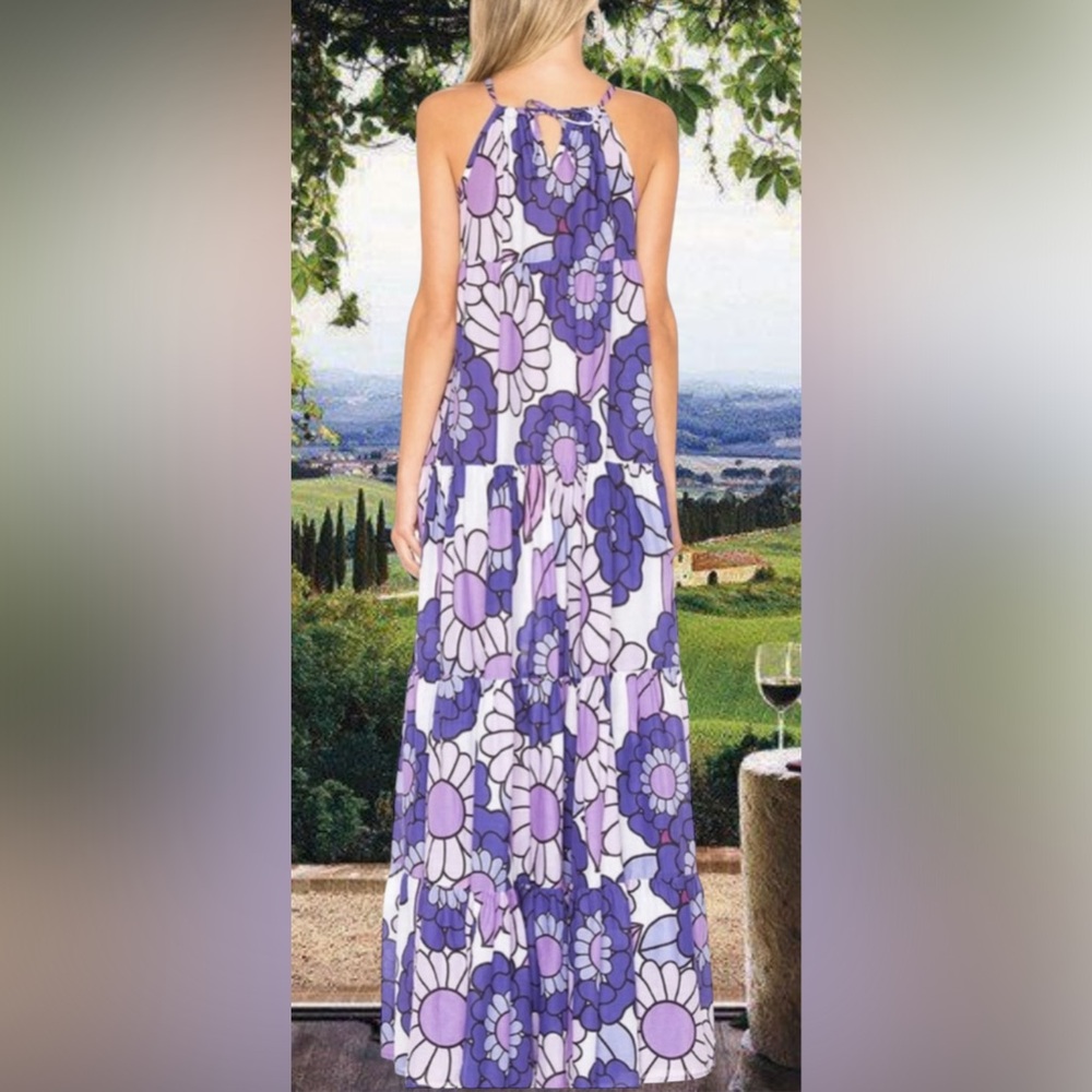 Dodo Bar Or floral Dorothy Maxi flowy tiered dress. This is so gorgeous on. - Picture 2 of 15